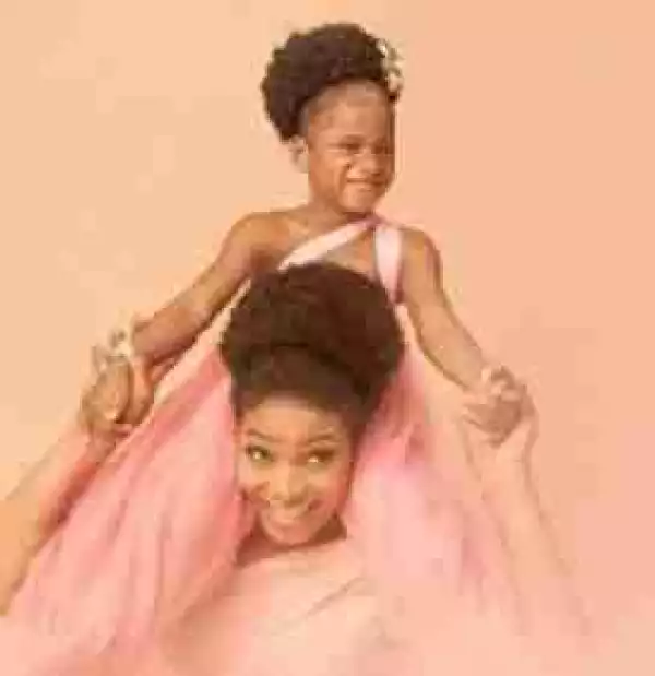Former Beauty Queen And Her Daughter, Keke Look Beautiful In New Photoshoot